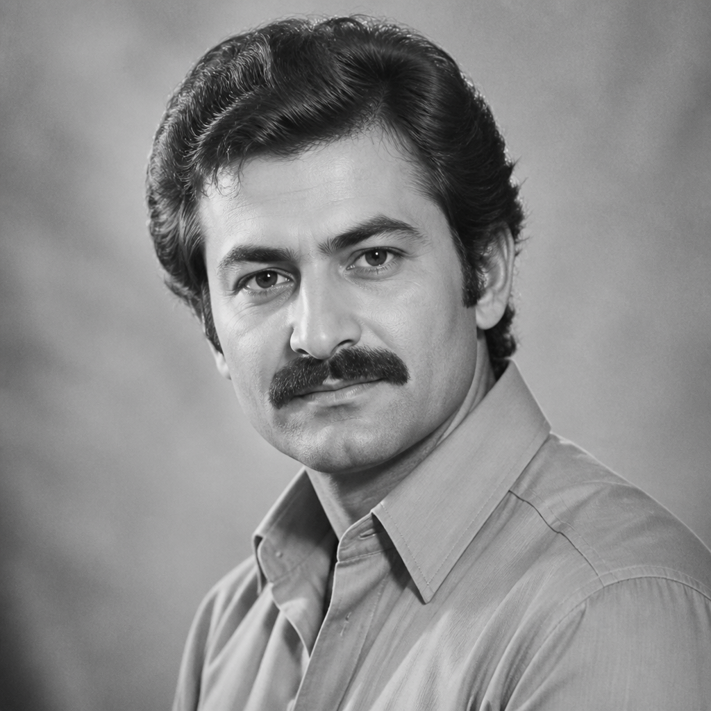 نمونه خروجی پرامپت عکس پرتره سیاه و سفید