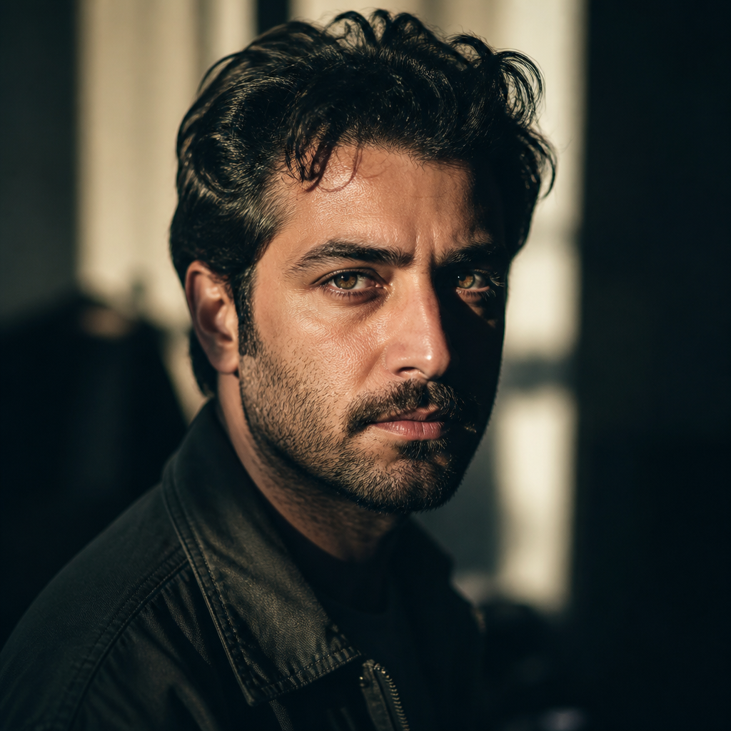 نمونه خروجی پرامپت عکس پروفایل سینمایی